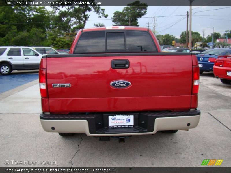 Redfire Metallic / Tan 2008 Ford F150 Lariat SuperCrew