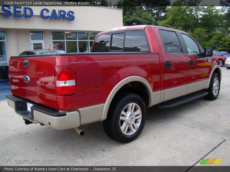 Redfire Metallic / Tan 2008 Ford F150 Lariat SuperCrew