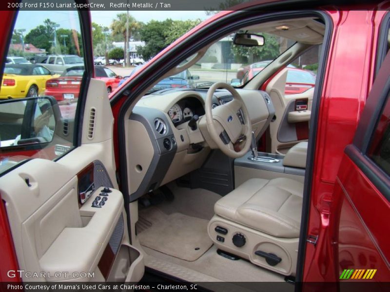 Redfire Metallic / Tan 2008 Ford F150 Lariat SuperCrew