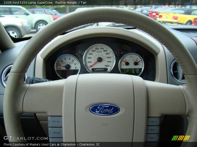 Redfire Metallic / Tan 2008 Ford F150 Lariat SuperCrew
