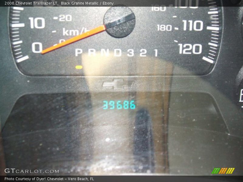 Black Granite Metallic / Ebony 2008 Chevrolet TrailBlazer LT