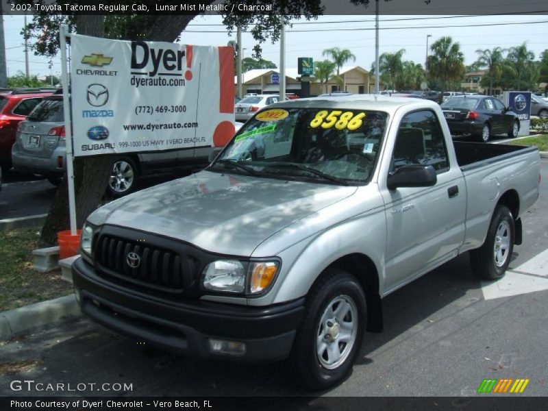Lunar Mist Metallic / Charcoal 2002 Toyota Tacoma Regular Cab