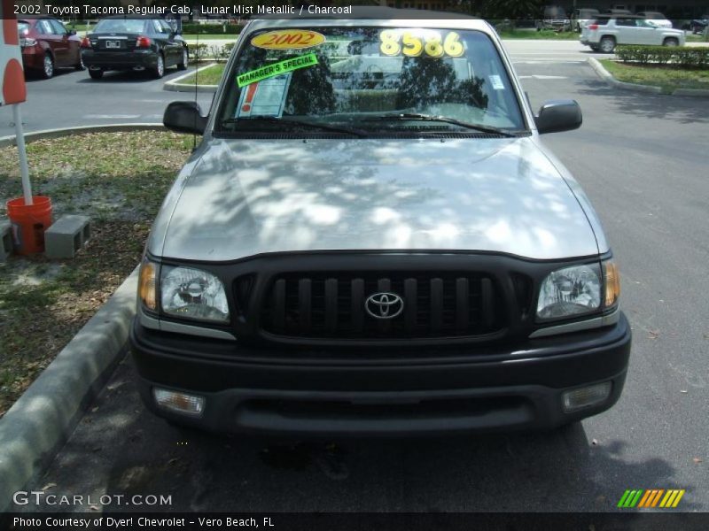 Lunar Mist Metallic / Charcoal 2002 Toyota Tacoma Regular Cab