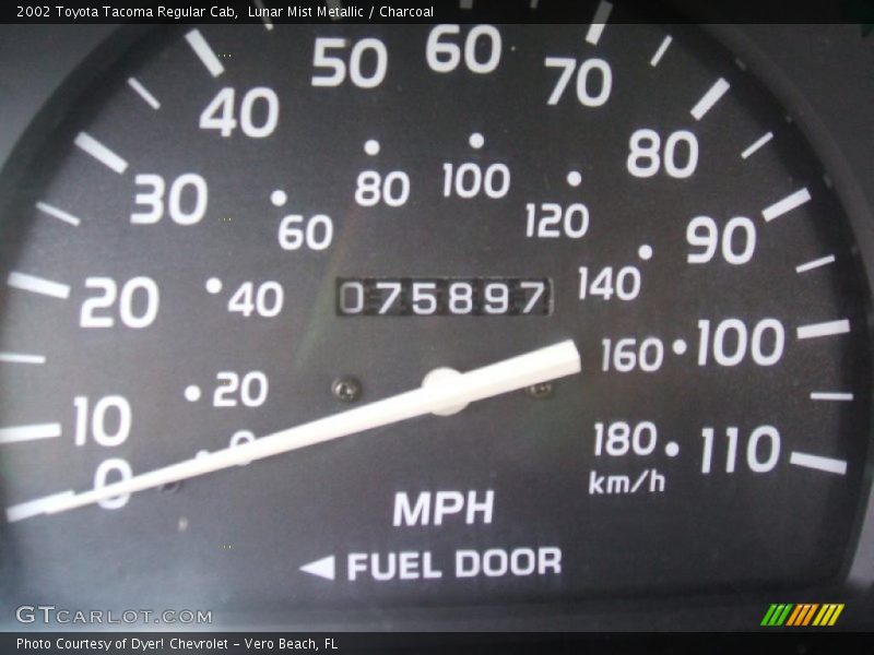 Lunar Mist Metallic / Charcoal 2002 Toyota Tacoma Regular Cab
