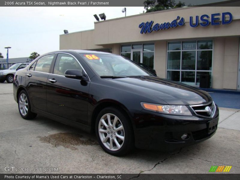 Nighthawk Black Pearl / Parchment 2006 Acura TSX Sedan