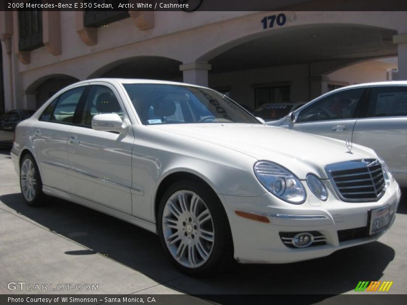 Arctic White / Cashmere 2008 Mercedes-Benz E 350 Sedan