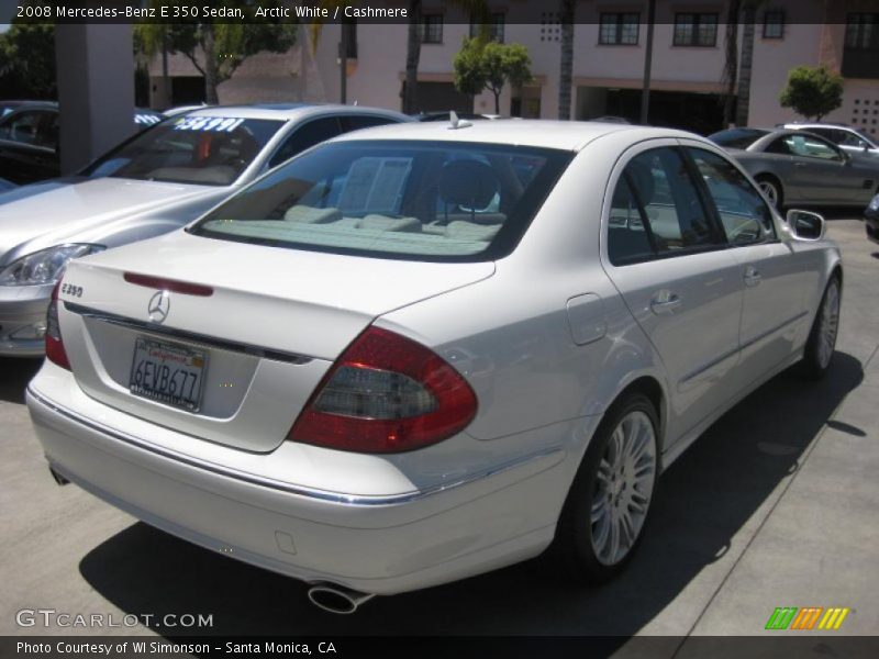 Arctic White / Cashmere 2008 Mercedes-Benz E 350 Sedan