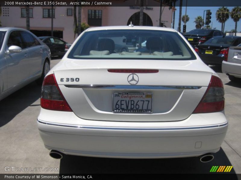 Arctic White / Cashmere 2008 Mercedes-Benz E 350 Sedan