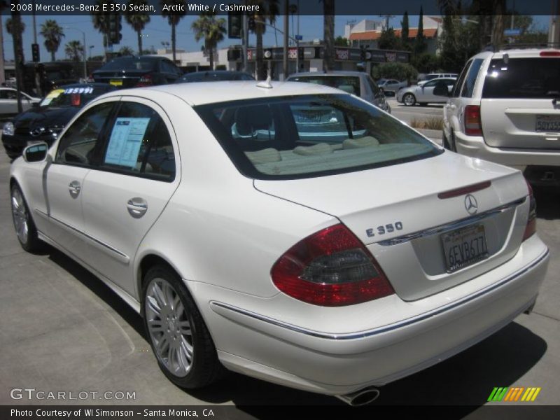 Arctic White / Cashmere 2008 Mercedes-Benz E 350 Sedan