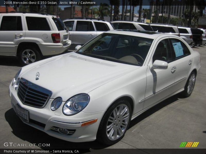 Arctic White / Cashmere 2008 Mercedes-Benz E 350 Sedan