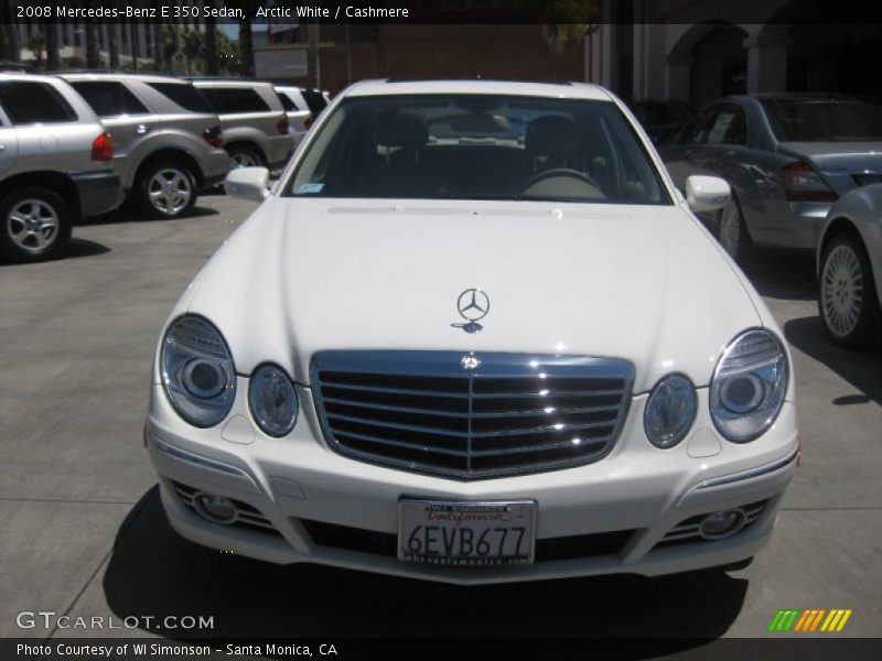 Arctic White / Cashmere 2008 Mercedes-Benz E 350 Sedan