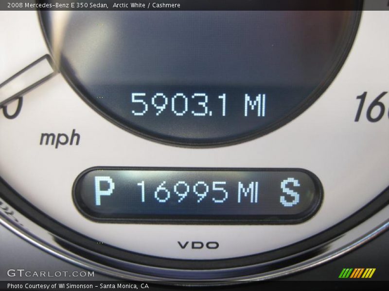 Arctic White / Cashmere 2008 Mercedes-Benz E 350 Sedan