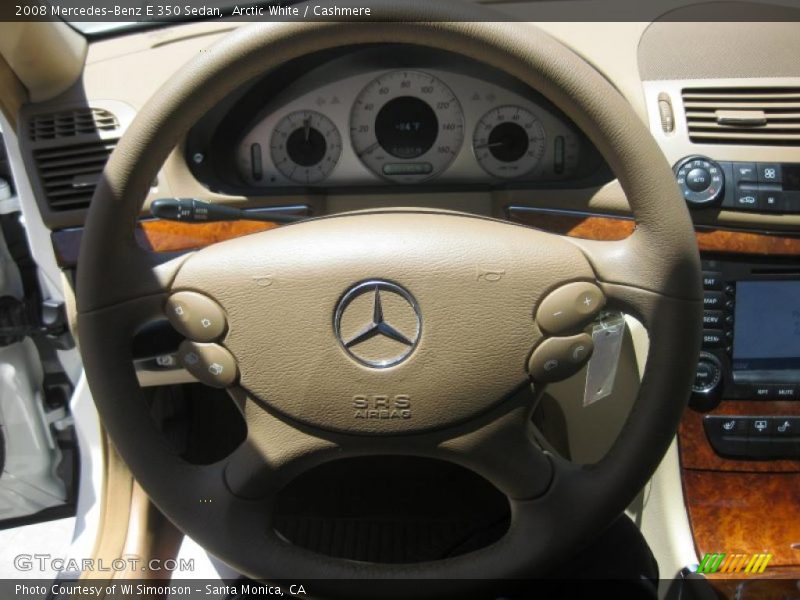 Arctic White / Cashmere 2008 Mercedes-Benz E 350 Sedan