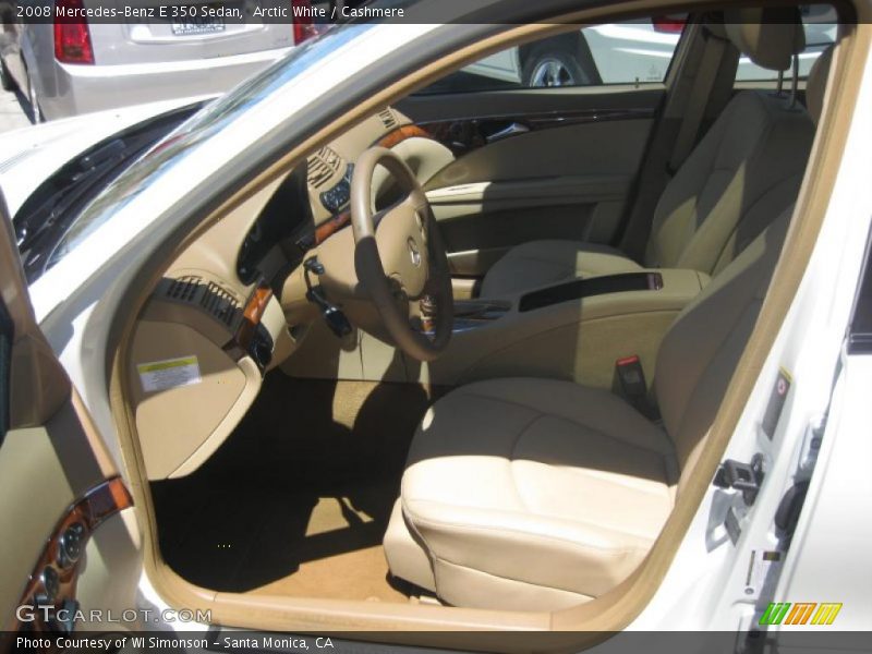 Arctic White / Cashmere 2008 Mercedes-Benz E 350 Sedan
