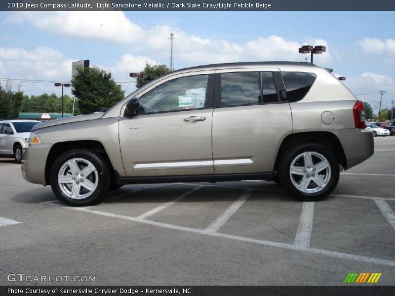 Light Sandstone Metallic / Dark Slate Gray/Light Pebble Beige 2010 Jeep Compass Latitude