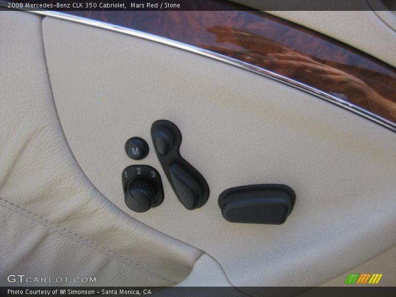 Mars Red / Stone 2008 Mercedes-Benz CLK 350 Cabriolet