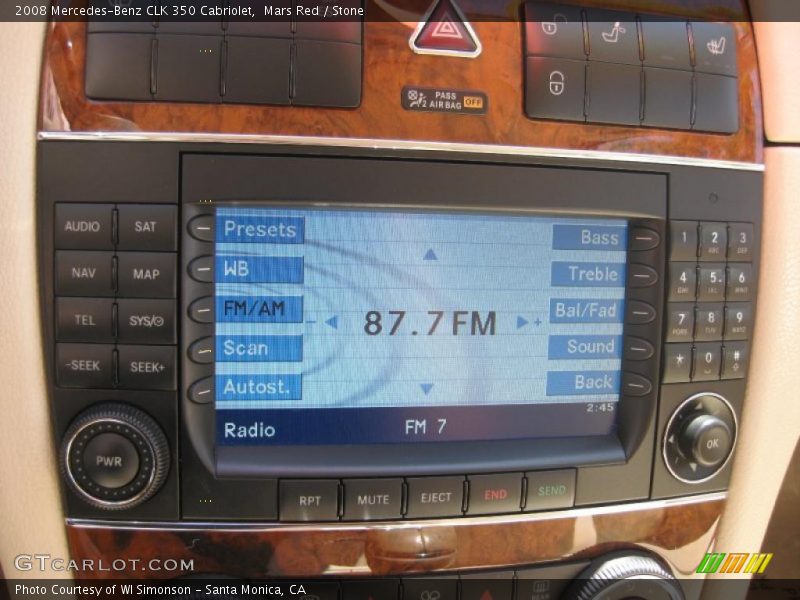 Mars Red / Stone 2008 Mercedes-Benz CLK 350 Cabriolet