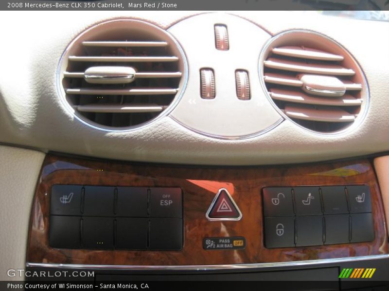 Mars Red / Stone 2008 Mercedes-Benz CLK 350 Cabriolet