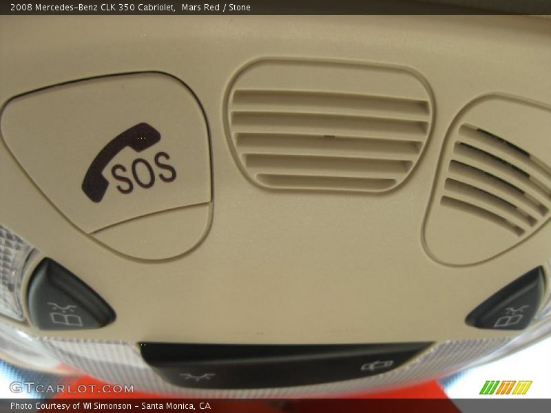 Mars Red / Stone 2008 Mercedes-Benz CLK 350 Cabriolet