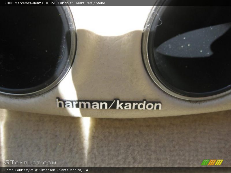 Mars Red / Stone 2008 Mercedes-Benz CLK 350 Cabriolet