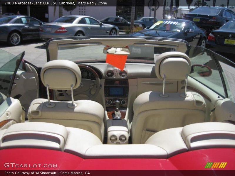Mars Red / Stone 2008 Mercedes-Benz CLK 350 Cabriolet