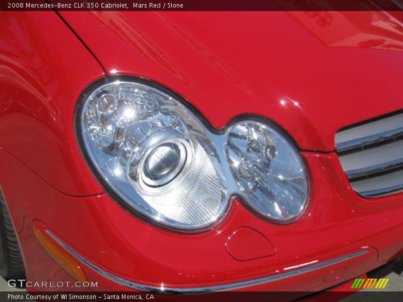 Mars Red / Stone 2008 Mercedes-Benz CLK 350 Cabriolet