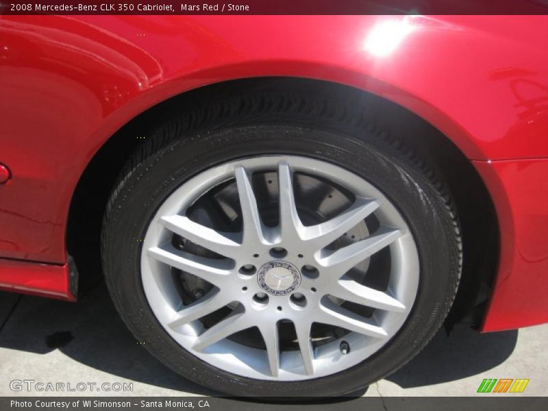Mars Red / Stone 2008 Mercedes-Benz CLK 350 Cabriolet