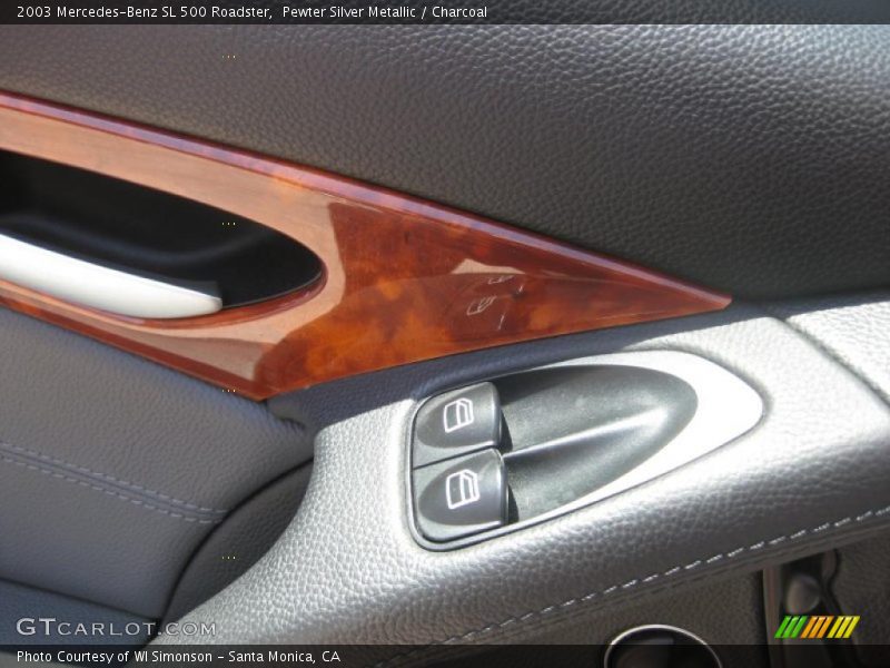 Pewter Silver Metallic / Charcoal 2003 Mercedes-Benz SL 500 Roadster