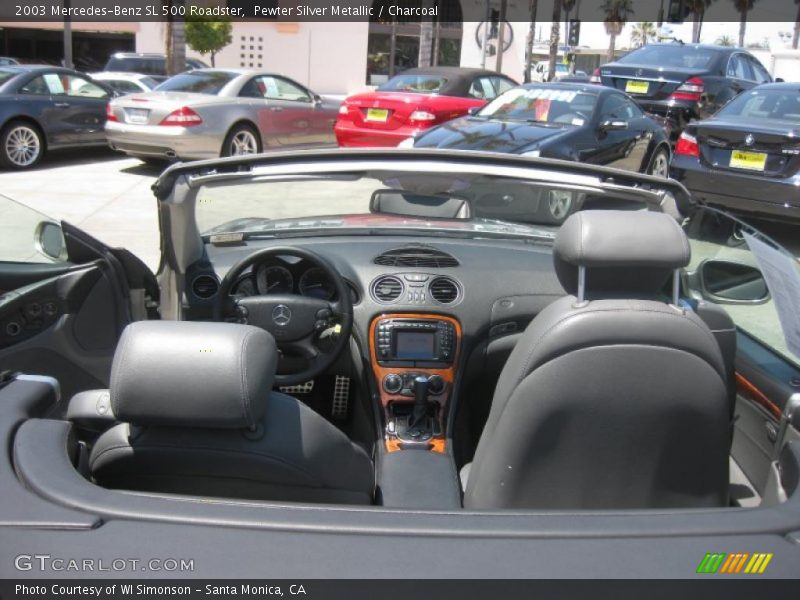 Pewter Silver Metallic / Charcoal 2003 Mercedes-Benz SL 500 Roadster