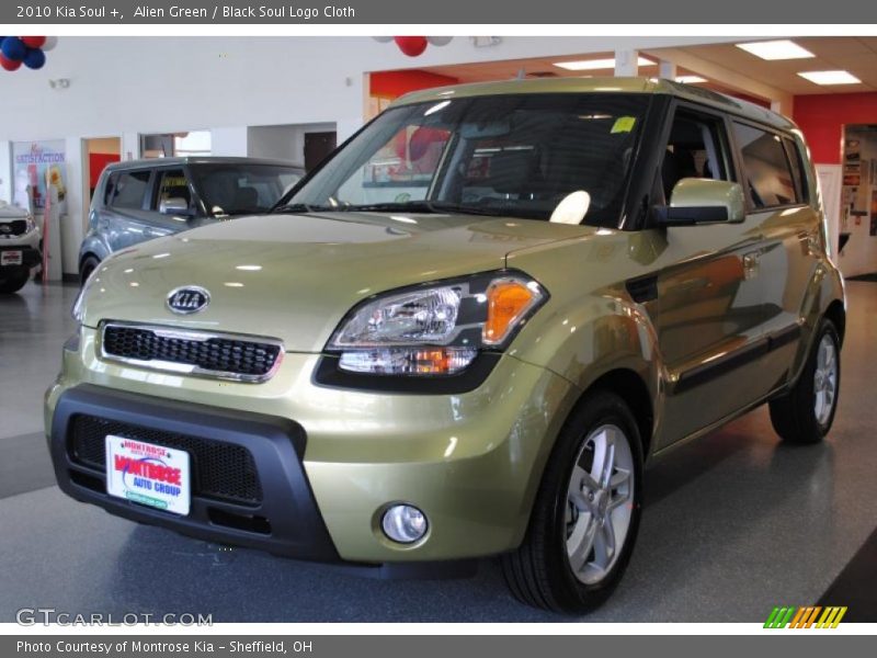 Alien Green / Black Soul Logo Cloth 2010 Kia Soul +
