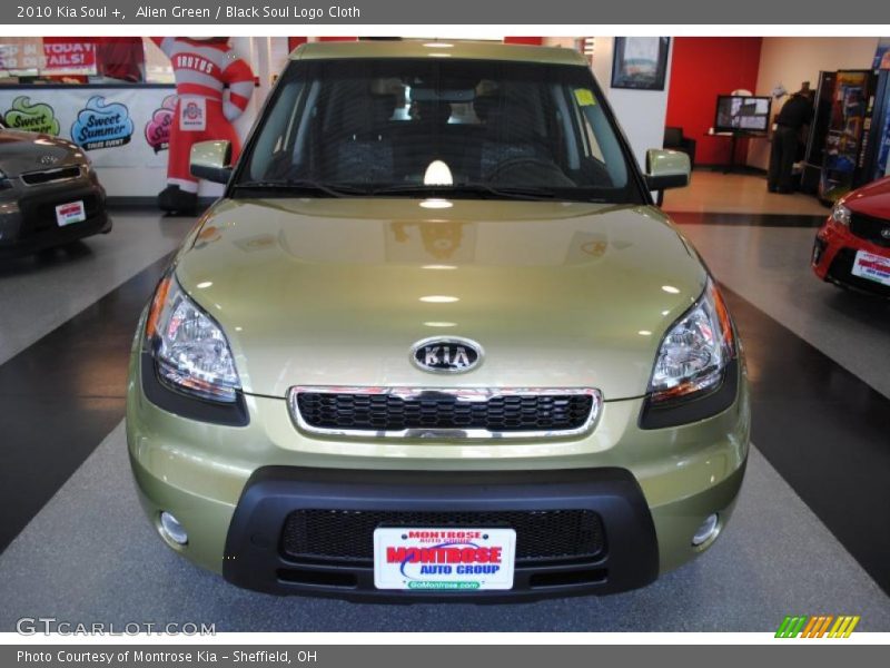 Alien Green / Black Soul Logo Cloth 2010 Kia Soul +