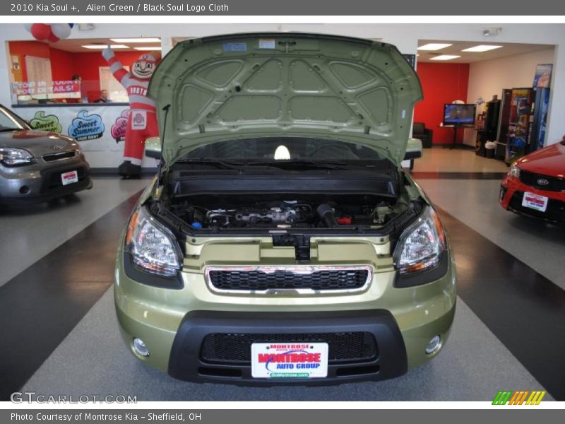 Alien Green / Black Soul Logo Cloth 2010 Kia Soul +