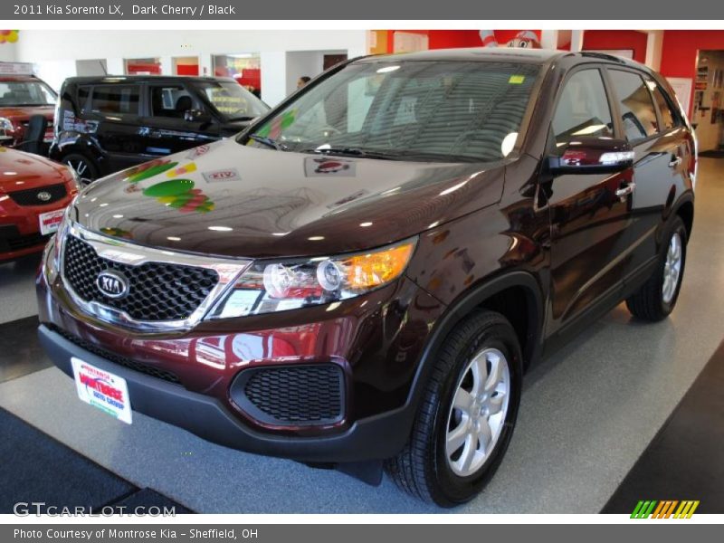 Dark Cherry / Black 2011 Kia Sorento LX