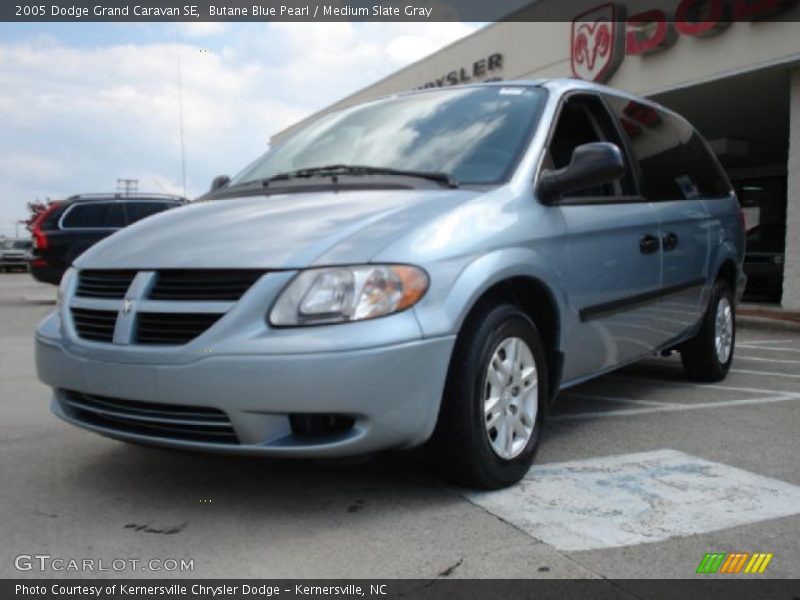Butane Blue Pearl / Medium Slate Gray 2005 Dodge Grand Caravan SE