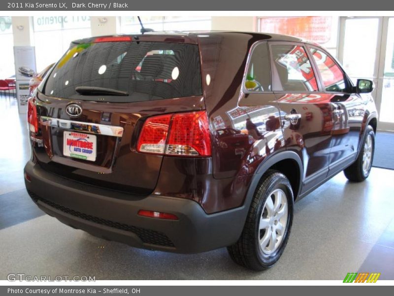 Dark Cherry / Black 2011 Kia Sorento LX