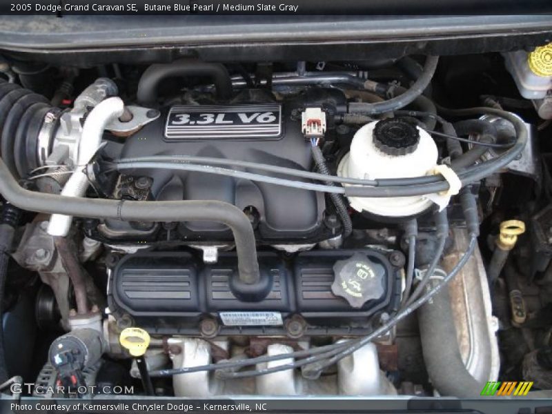 Butane Blue Pearl / Medium Slate Gray 2005 Dodge Grand Caravan SE