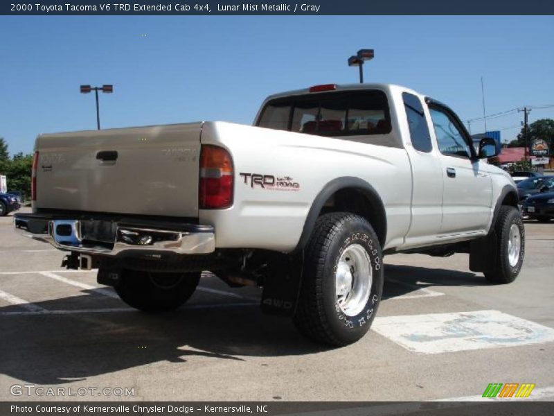 Lunar Mist Metallic / Gray 2000 Toyota Tacoma V6 TRD Extended Cab 4x4