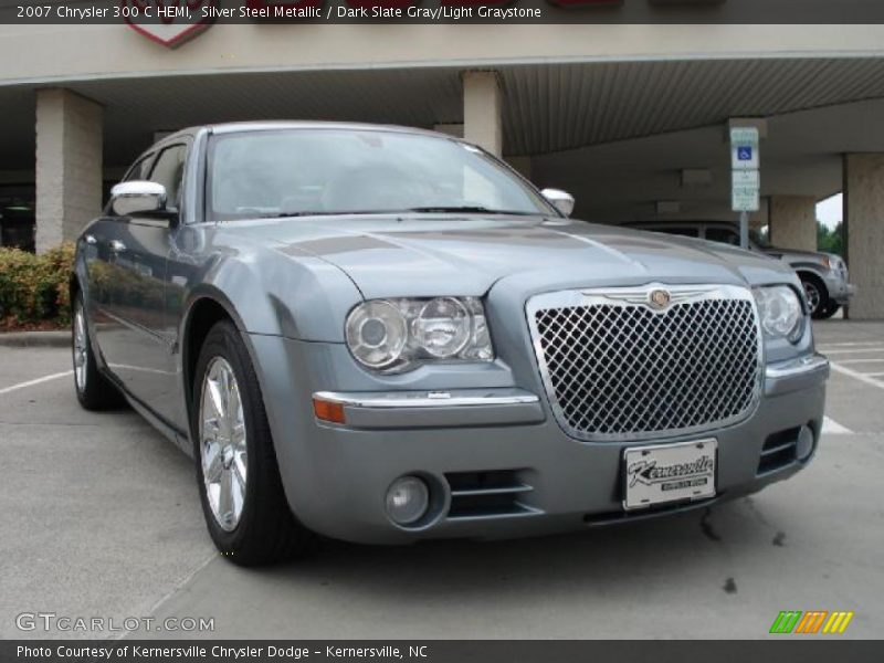 Silver Steel Metallic / Dark Slate Gray/Light Graystone 2007 Chrysler 300 C HEMI