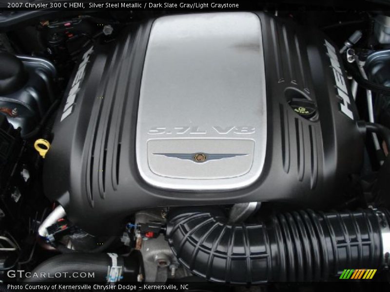 Silver Steel Metallic / Dark Slate Gray/Light Graystone 2007 Chrysler 300 C HEMI
