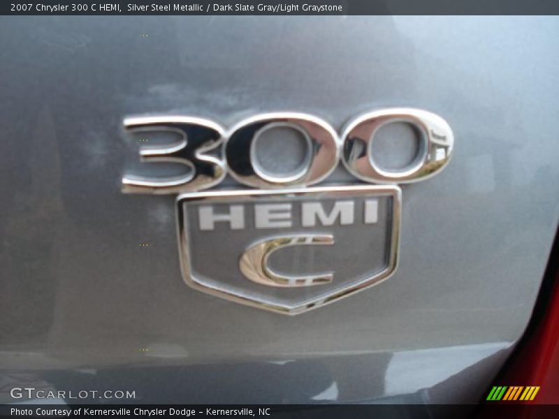 Silver Steel Metallic / Dark Slate Gray/Light Graystone 2007 Chrysler 300 C HEMI