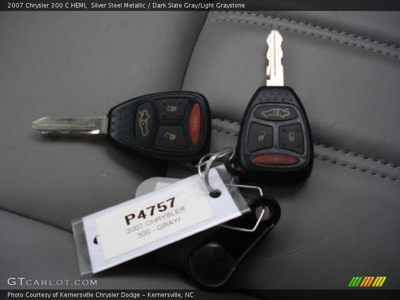 Silver Steel Metallic / Dark Slate Gray/Light Graystone 2007 Chrysler 300 C HEMI