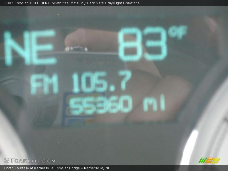 Silver Steel Metallic / Dark Slate Gray/Light Graystone 2007 Chrysler 300 C HEMI