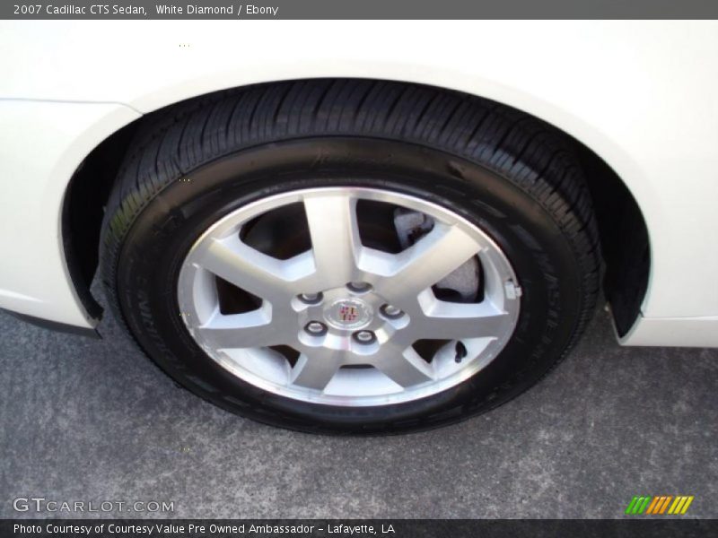 White Diamond / Ebony 2007 Cadillac CTS Sedan