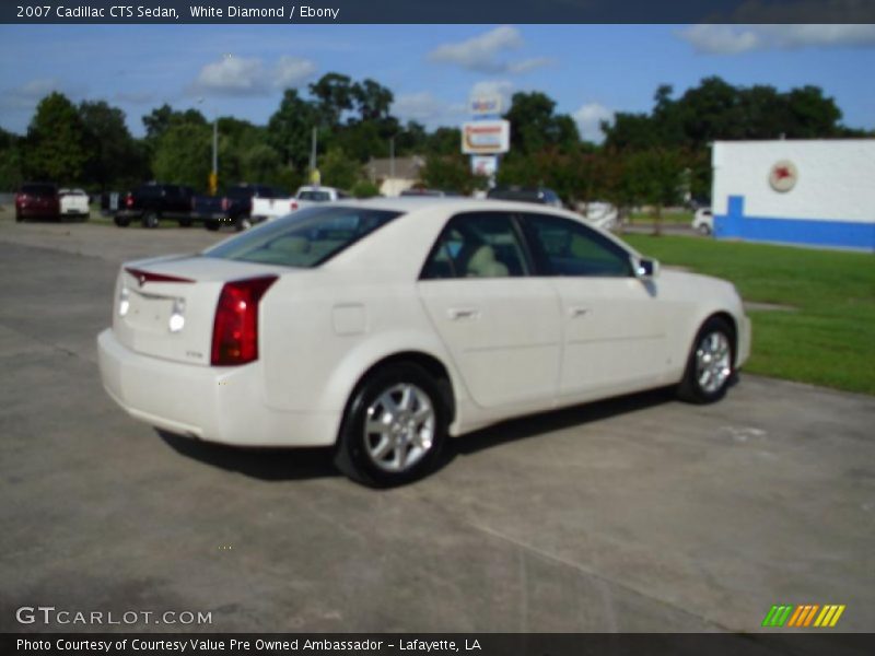 White Diamond / Ebony 2007 Cadillac CTS Sedan