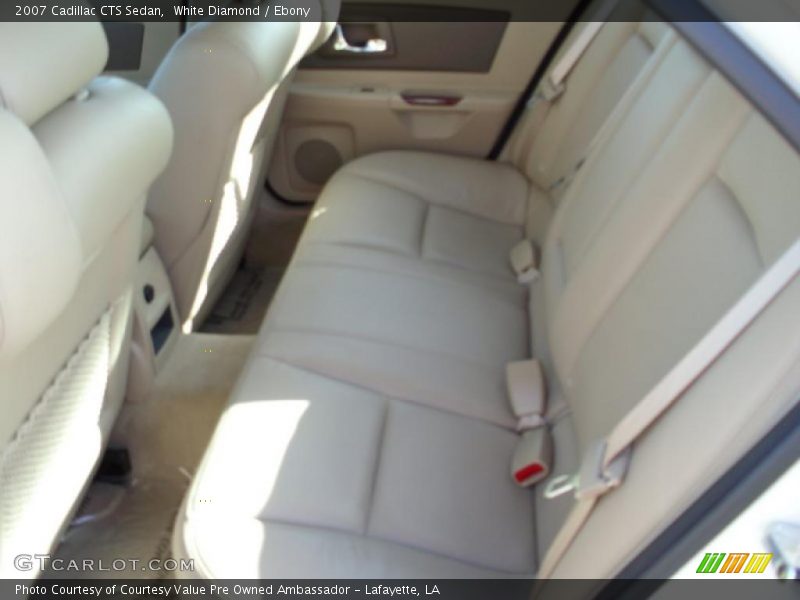 White Diamond / Ebony 2007 Cadillac CTS Sedan