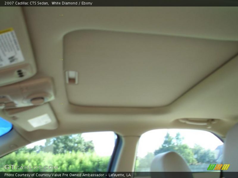 White Diamond / Ebony 2007 Cadillac CTS Sedan
