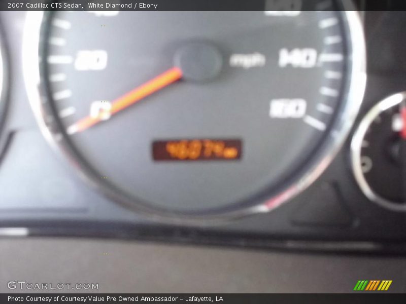 White Diamond / Ebony 2007 Cadillac CTS Sedan