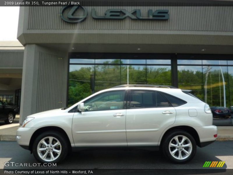 Tungsten Pearl / Black 2009 Lexus RX 350