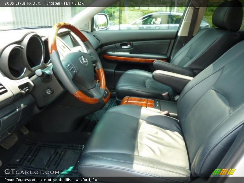Tungsten Pearl / Black 2009 Lexus RX 350