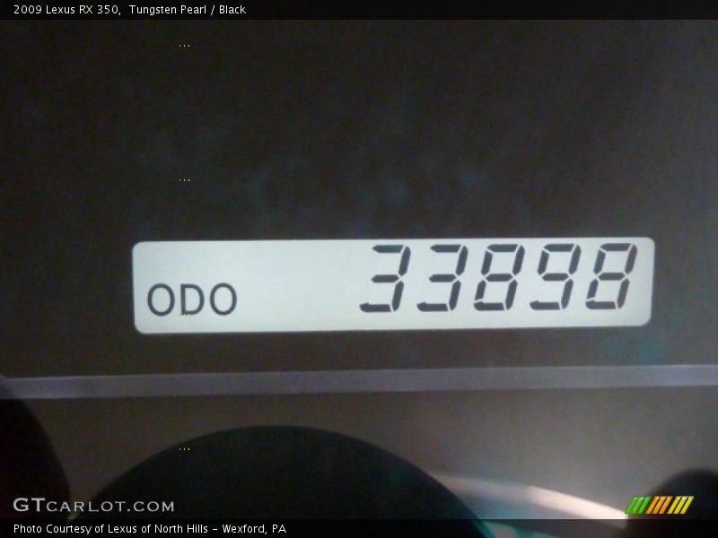 Tungsten Pearl / Black 2009 Lexus RX 350
